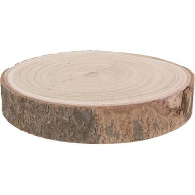 DISCO IN LEGNO NATURALE 23-28CM
