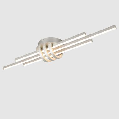 PLAFONIERA LED CINTO 25W 80CM ACCIAIO 3 BACCHETTE