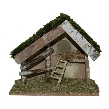 CAPANNA VUOTA 32X18XH24CM CON SCALA.