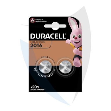 PILA A BOTTONE 3V DURACELL 2016 2PZ FOTOGRAFIA