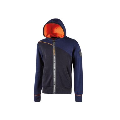 FELPA JUPITER DEEP BLUE CON CAPPUCCIO