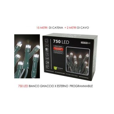 750 LED BIANCO GHIACCIO INTERNO/ESTERNO