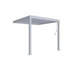 pergola-addossata-304x287xh250cm-bianco-ral-9016