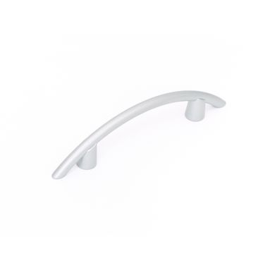MANIGLIA IN METALLO MODERNA ARGENTO 64MM TIPO D