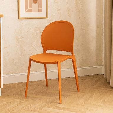 SEDIA INES 54X48XH81CM ARANCIONE.