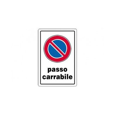 CARTELLO PASSO CARRABILE 30X20