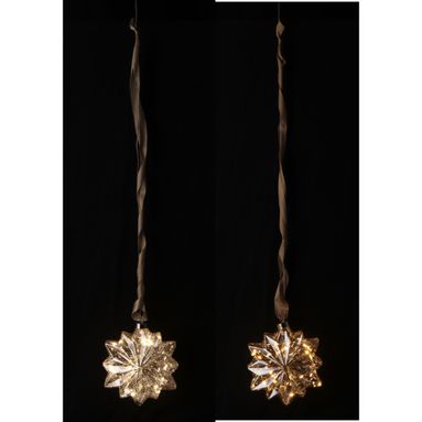 APPENDINO FIOCCO 15 LED H101CM 2 COLORI IN VETRO..