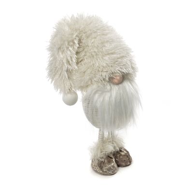 FOLLETTO BABBO NATALE H29CM BIANCO/ORO.