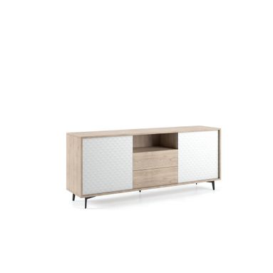 MADIA PASSWORD 184X45XH77CM 2 ANTE ROVERE/BIANCA.