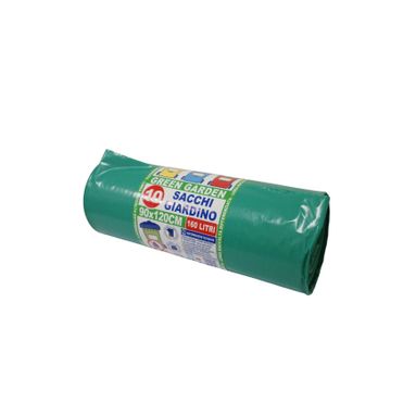 SACCHI GIARDINO 160L 90X120CM 10PZ VERDI XTRAFORTI