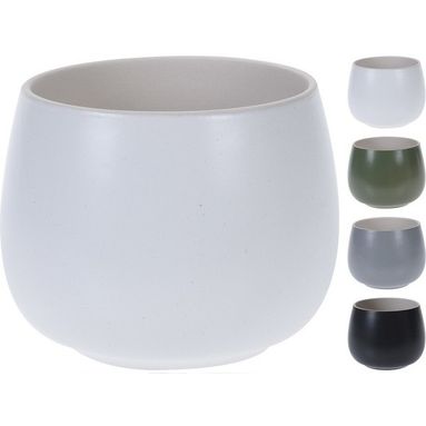 VASO CERAMICA 10X8CM IN 4 COLORI