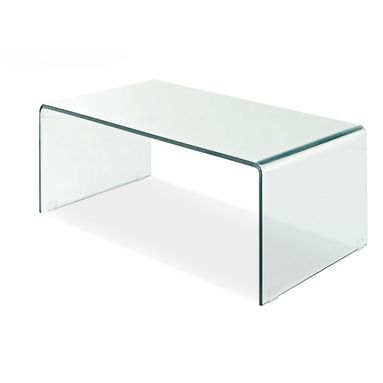 TAVOLO BASSO IN VETRO YES04 CM 110X55X35H
