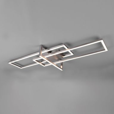 PLAFONIERA LED SALINAS 34W 100CM ACCIAIO SATINATO