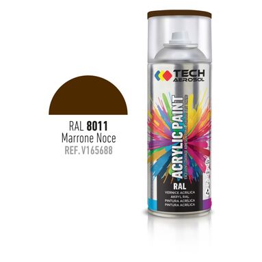 SPRAY ACRILICO MARRONE NOCE 400ML RAL 8011.
