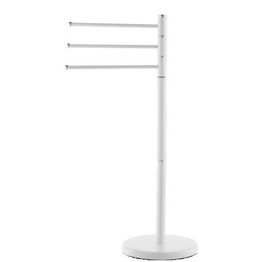 PIANTANA PORTASCIUGAMANI 3 BRACCI ACCIAIO BIANCO
