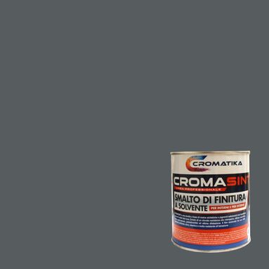 SMALTO CROMASINT 750ML GRIGIO SCURO SOLVENTE.