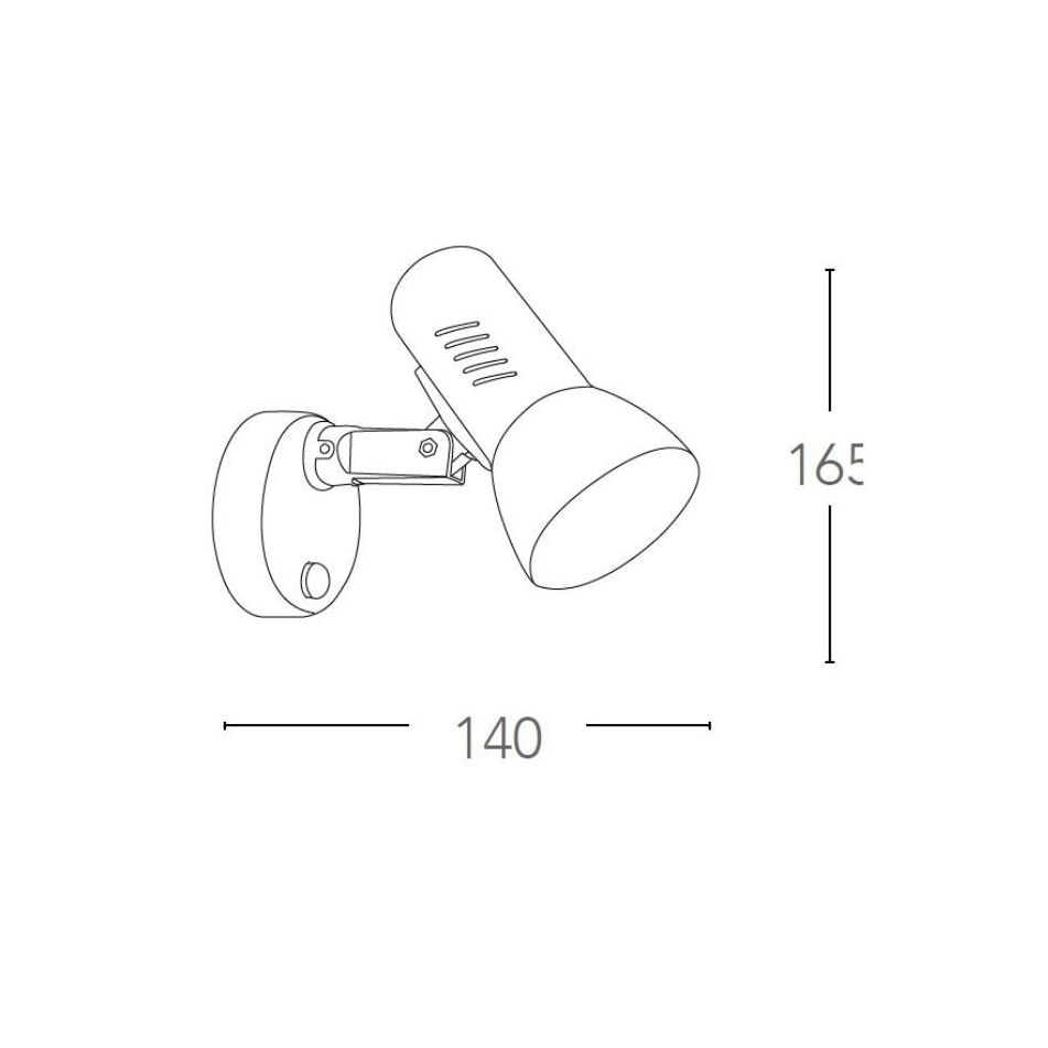 spot-carrera-e27-188xh14cm-bianco