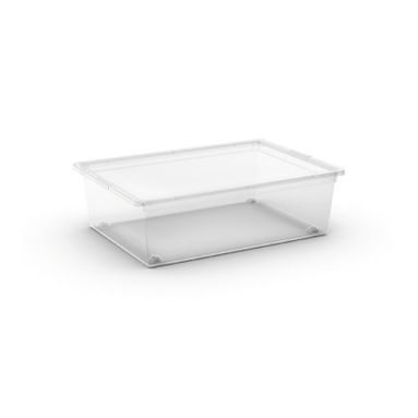 CONTENITORE CBOX L 55X39XH17CM TRASPARENTE CON RUO