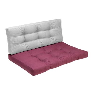 CUSCINO SEDUTA PALLET 120X80XH15CM BORDEAUX