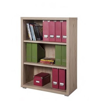 LIBRERIA SCHEMA 80X36XH113CM 3 VANI ROVERE BORDEAU