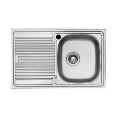 LAVELLO INOX APPOGGIO 80X50CM 1 VASCA SINISTRO