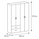 armadio-simpli-4-ante2cass-bia-dot-fras-164x54xh211cm