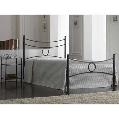 LETTO CONCA 1 PIAZZA E MEZZA 126X208XH117/71CM NER