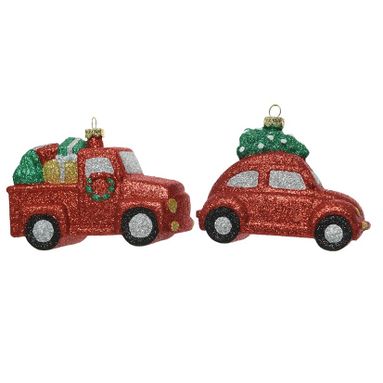 APPENDINO FURGONCINO/AUTOMOBILINA ROSSA GLITTER