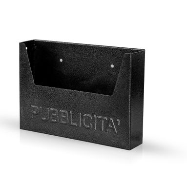 CASSETTA PUBBLICITA ANTRACITE CM 34X7X25H