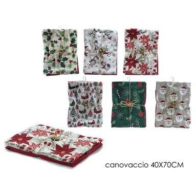 SET 2 CANOVACCI NATALIZI 40X70CM IN 6 MODELLI.