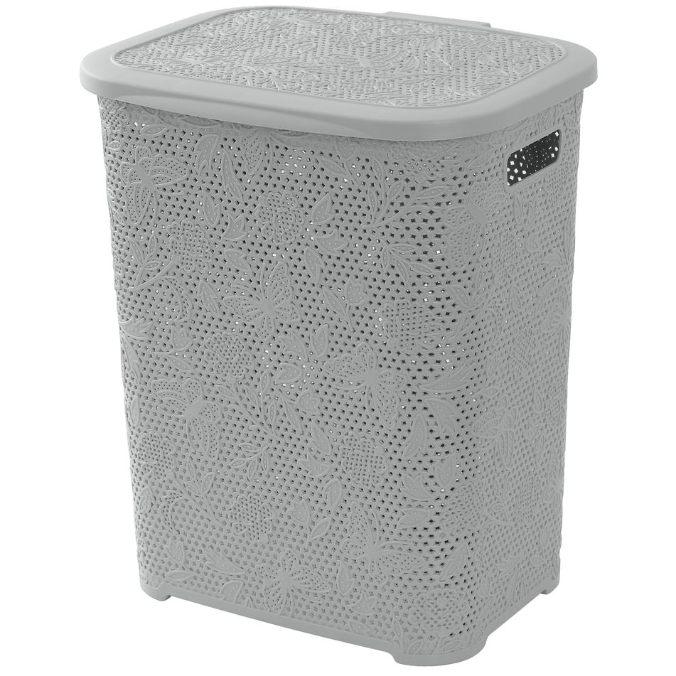 portabiancheria-plastica-flower-50l-grigio