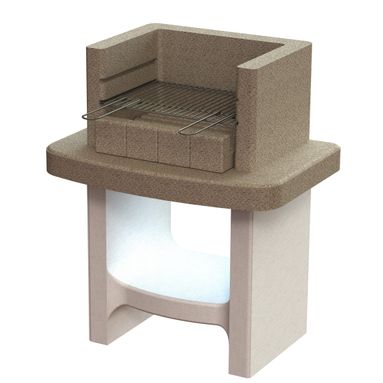 BARBECUE SIENA 78X55XH94CM A LEGNA E CARBONE