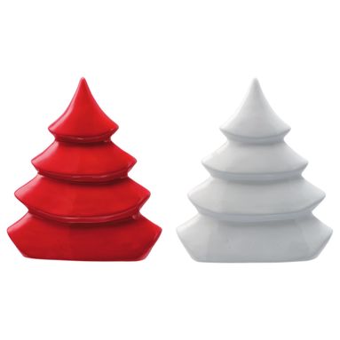 ALBERO 20X6XH23CM BIANCO/ROSSO CERAMICA.