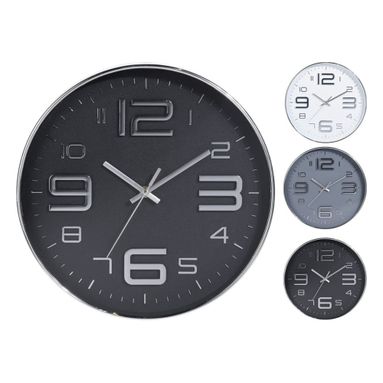 OROLOGIO DA PARETE D.30CM IN 3 COLORI CON NUMERI M
