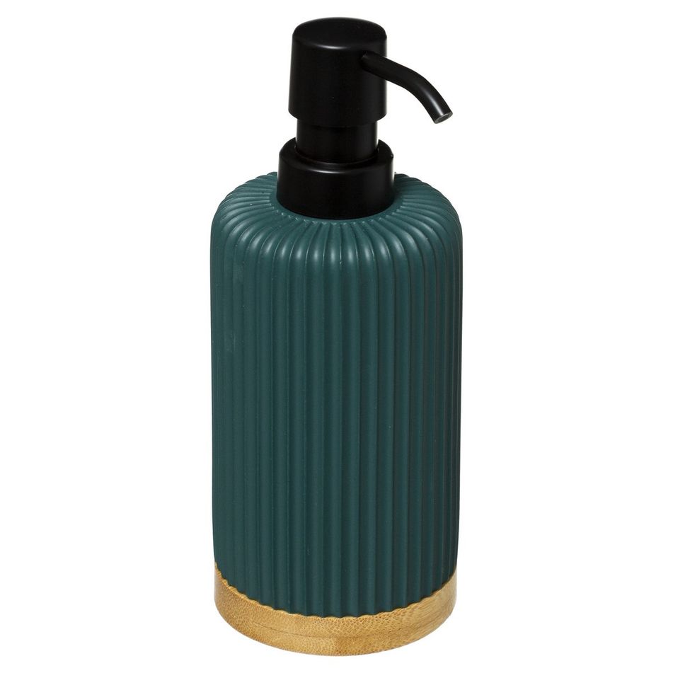 dispenser-sapone-blu-petrolio-a-righe