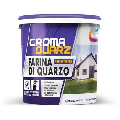 IDROPITTURA AL QUARZO CROMAQUARZ 13L BIANCA PER ES
