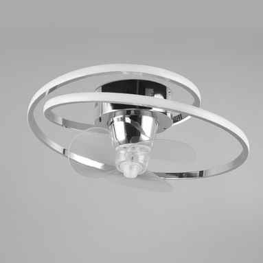 VENTILATORE PLAFONIERA UMEA D.50CM 38W CROMO.