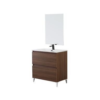 BAGNO REVITAL 81X46XH86CM NOCE CON 2 CASSETTI