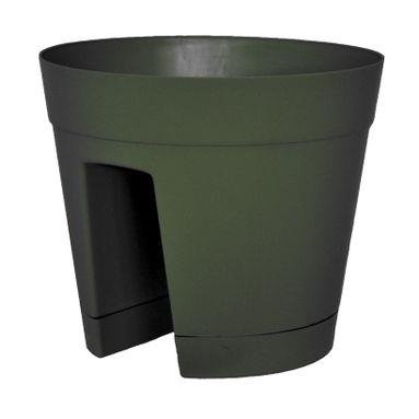 VASO RINGHIERA REGINA D.30XH26CM VERDE CON SOTTOVA