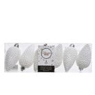 pigna-bianca-8cm-glitterata-box-da-6-pz