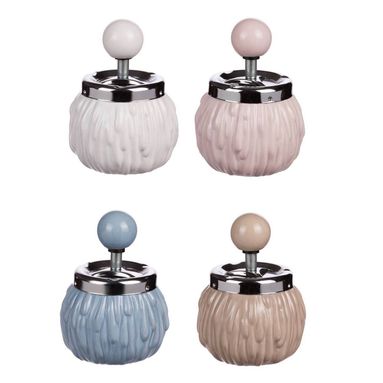 POSACENERE A MOLLA D.10XH13CM IN 4 COLORI