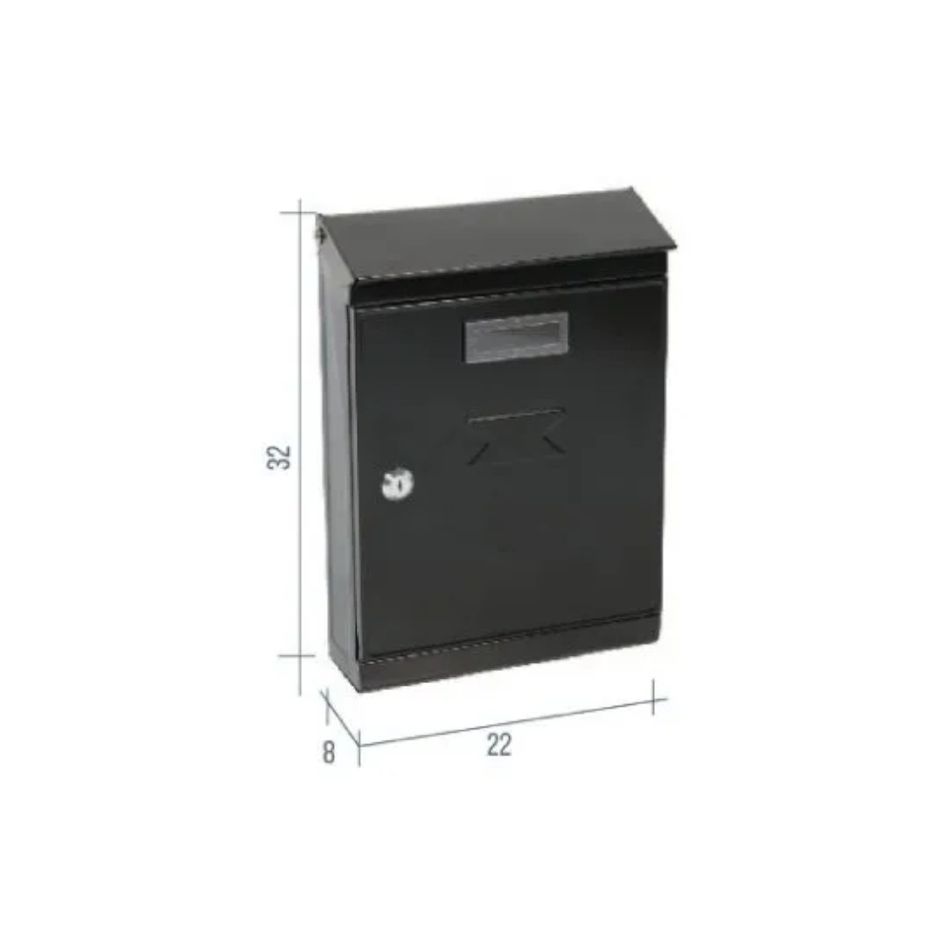cassetta-postale-missive-22x8xh32cm-nera