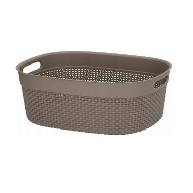 CESTA FILO 38X29XH15CM CAPPUCCINO