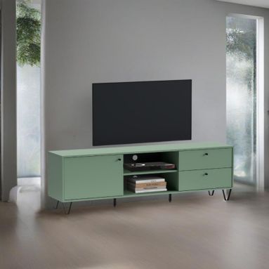 PORTA TV ALDO 182X40XH54CM VERDE.