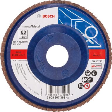 LAMELLARE EXPERT METAL DIRITTA 115MM G80