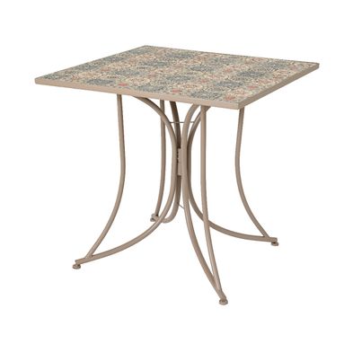 TAVOLO BISTRÒ 78X78XH77CM IN FERRO TORTORA.