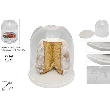 PORTA PANETTONE E PANDORO D.28,5XH27,5CM