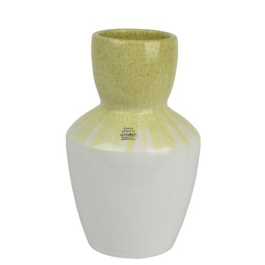 VASO WHITE D.19XH30CM COLLO VERDE IN TERRACOTTA