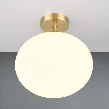 PLAFONIERA E27 FOMENTO D.30CM OTTONE SATINATO