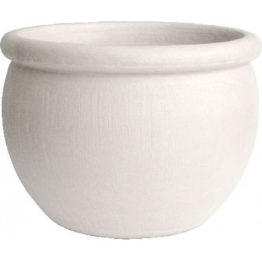 VASO CASPO' LISCIO PERUGIA D.45XH34CM BIANCO PERLA